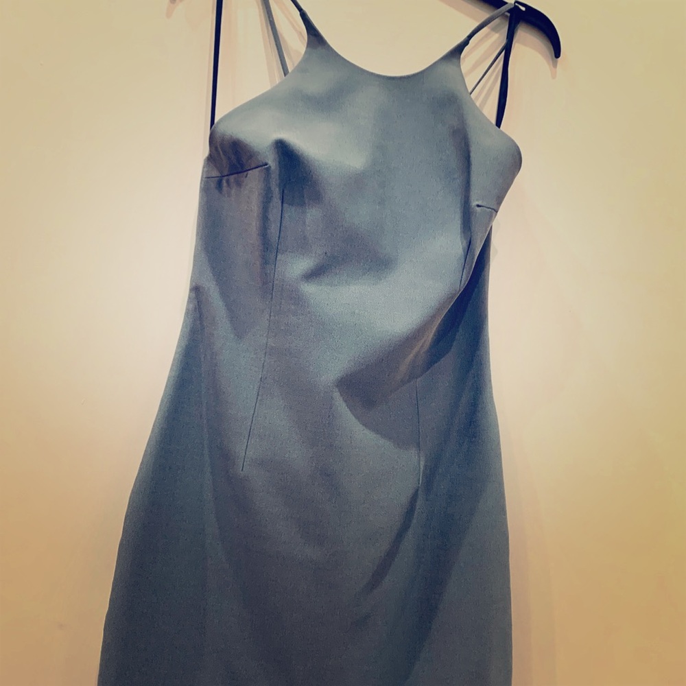 BeBe Racerback Gray stretch dress